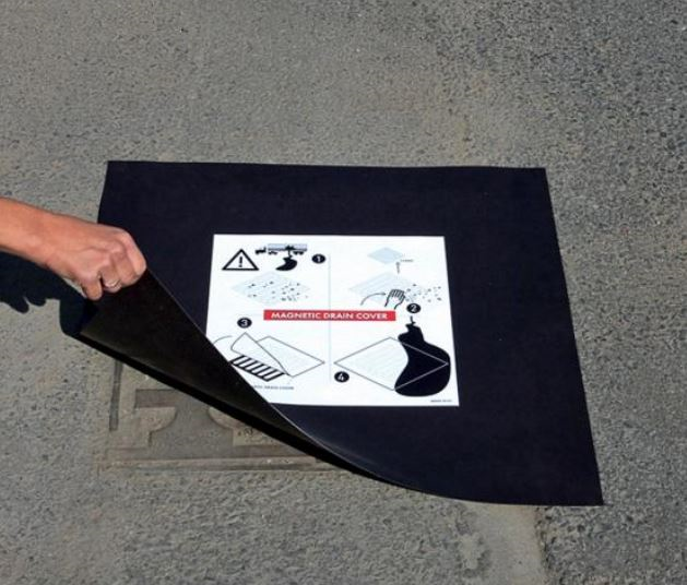 Obturateur de surface magnétique - Plaque réutilisable et souple - 800x800mm - Force d'adhésion 52gr/cm2_0