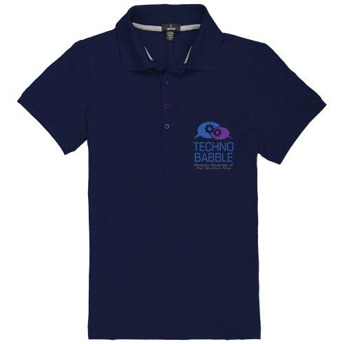 Polo manches courtes pour femmes Crandall - Lavable à 60°C, protection UV UPF 40+, maille piquée 200 g/m²_0