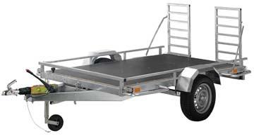 Remorque industrielle SOREL Porte-Tout 9300F - châssis basculant méano-soudé - PTAC 750 kg - plancher bois antidérapant_0