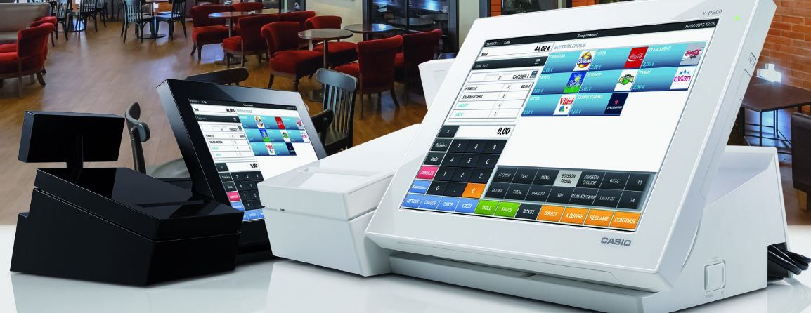 V-r200 - caisse enregistreuse tactile - casio - compacte, élégante, résistante, écologique