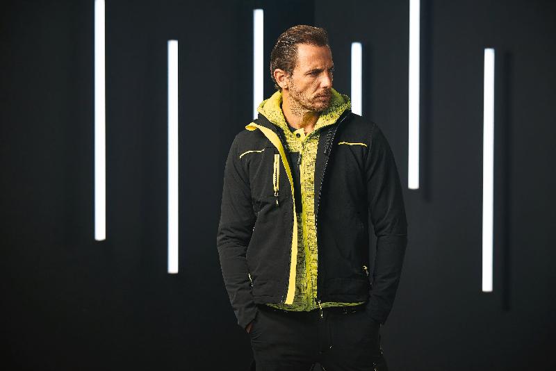 Veste Pluton homme - U-Power - Réf: UPPE178 - Tissu stretch déperlant et respirant, avec capuche rétractable_0