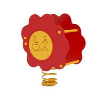 Jeu sur ressort fleur PMR - 2 à 12 ans - Usage privé et public_0