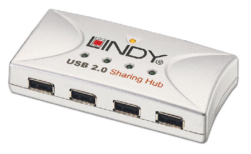 HUB USB 2.0 4 PORTS LINDY 42887_0