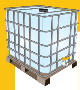 Accessoires de récupération d'eau pour cuves grillagées - boutté - 1000 l_0