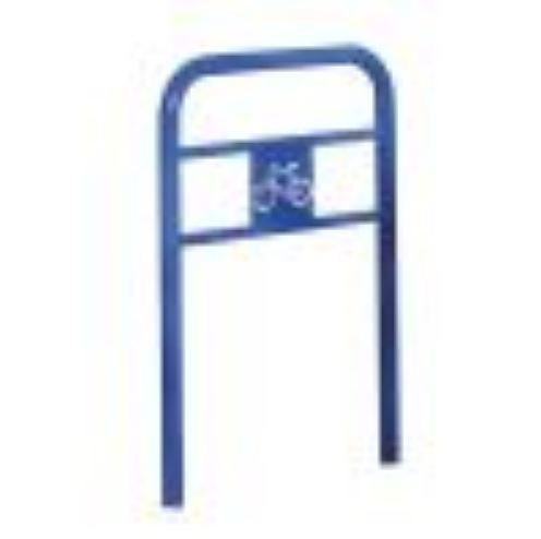 Arceau urbain San Rémo - Henry - ø 40mm - Hauteur 1150mm - Borne à Vélo - Galva - Logo Vert RAL6009_0