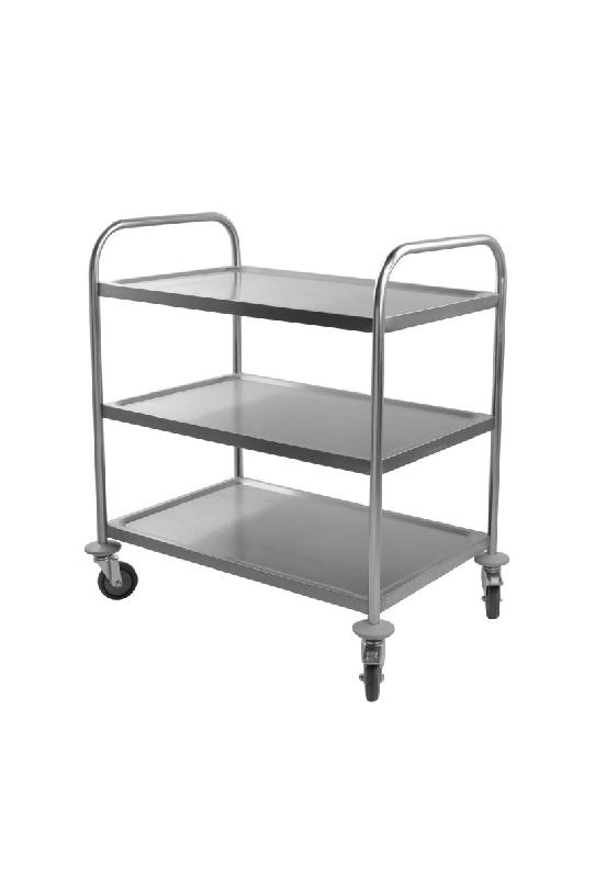 Chariot de service en inox à 3 niveaux - PRCL3_0