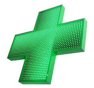 Croix de pharmacie LED simple face - Easy LED 800 SF - 720 LEDs - 80 x 800 mm - Identy Sign_0