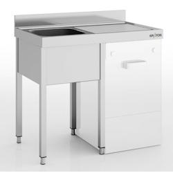 ERATOS Plonge Lave Vaisselle Gamme 600 - 1200X600- 1 Cuve 500X400X250 - 1 Egouttoir A Gauche FGL-126/11-I - FGL-126/11-I_0