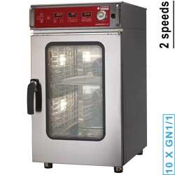 Four vapeur/convection électrique programmable FVS-1011 - 10x GN 1/1 avec résistance inox et vapeur directe_0