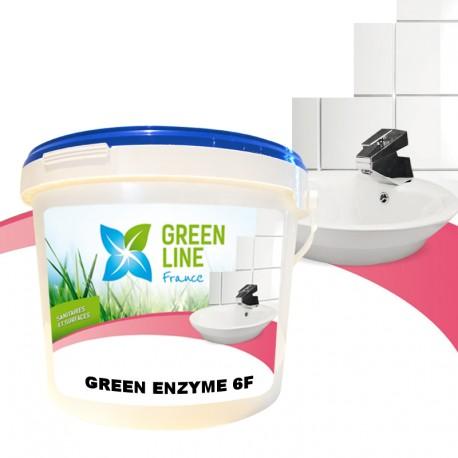 Green Enzymes 6F - Nettoyant, dégraissant, désincrustant, destructeur d'odeurs, pour désengorgement - 10kg_0