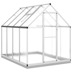 Helloshop26 - Serre tente abri plante fleur légumes avec cadre de base argenté 224 x 169 x 202 cm aluminium Argent 02_0044522 - 3000220192889_0