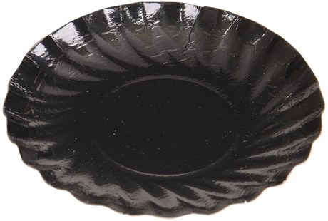 MINI ASSIETTE JETABLE NOIR 9.7 CM (VENDU PAR 200)