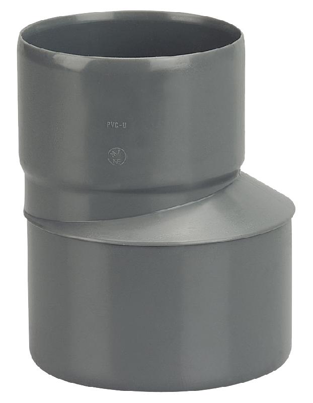 Réduction extérieure excentrée PVC mâle-femelle Ø100/80 - WAVIN - 3025885 - 389974 - Emboîture à coller_0