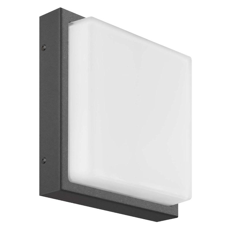 LCD APPLIQUE D\'EXTÉRIEUR LED ERNEST, GRAPHITE, 25 X 25 CM