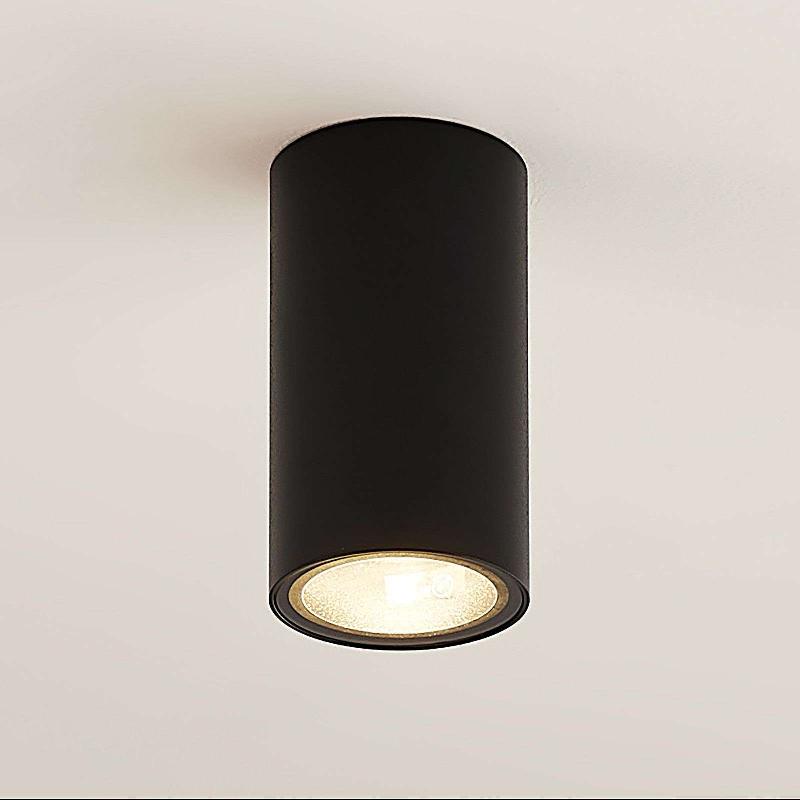 ARCCHIO DOWNLIGHT OLIVIR, NOIR, MÉTAL, Ø 6CM, GU10, IP44