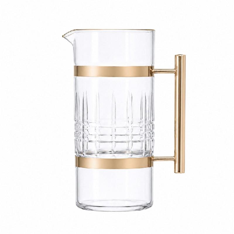 Aulica Pichet en verre transparent et argent - transparent 368002_0