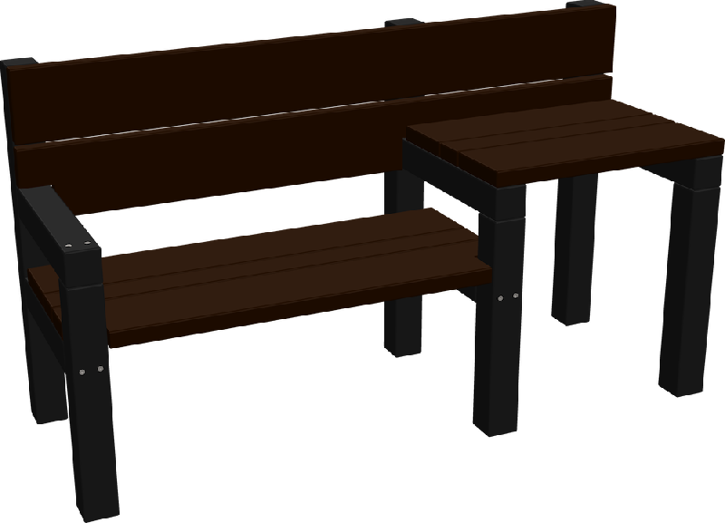 Banc Eko PMR - Espace Renard fabricant et installateur - Réf : EK26 - Matériaux durables et dimensions adaptées_0