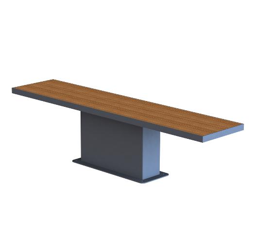 Banc public en bois moderne buton industries ba 50_0