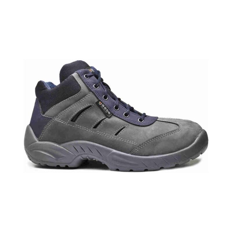 Base - Chaussures de sécurité hautes en cuir nubuck gris et bleu GREENWICH S3 http://carbonn.Fr/img/co/390.Jpg Taille 38 - 38 matière synthétique_0