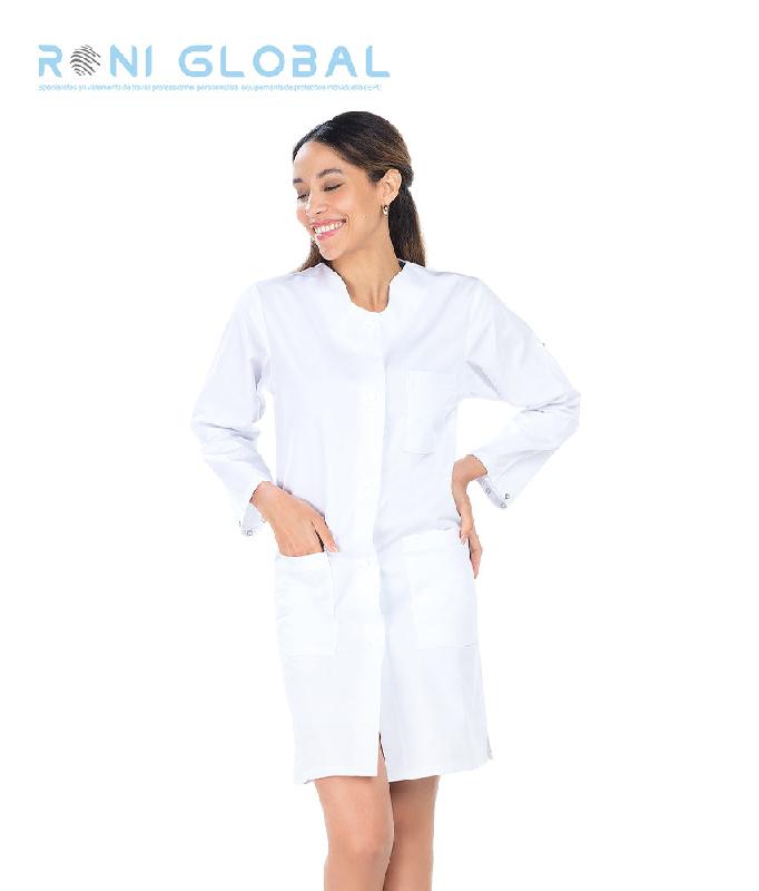 Blouse de travail femme - manches longues transformables - 3 poches - Elsa Remi Confection - Ref: R-2184_0