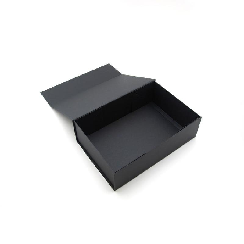 Boite cadeau aimantée noire 33x22x10cm - par 5_0