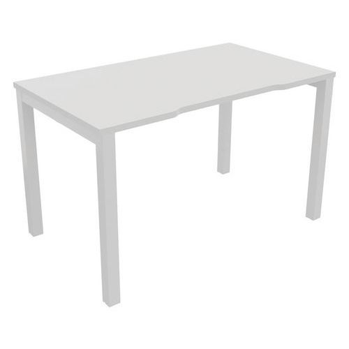 BUREAU ASTRO ARCHE DROIT ÉCHANCRÉ 120 X 70 BLANC/BLANC - BURONOMIC