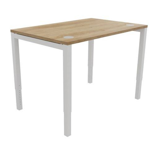 BUREAU DROIT ASTRO ARCHE 120X80 CHÊNE VIEILLI/BLANC - BURONOMIC