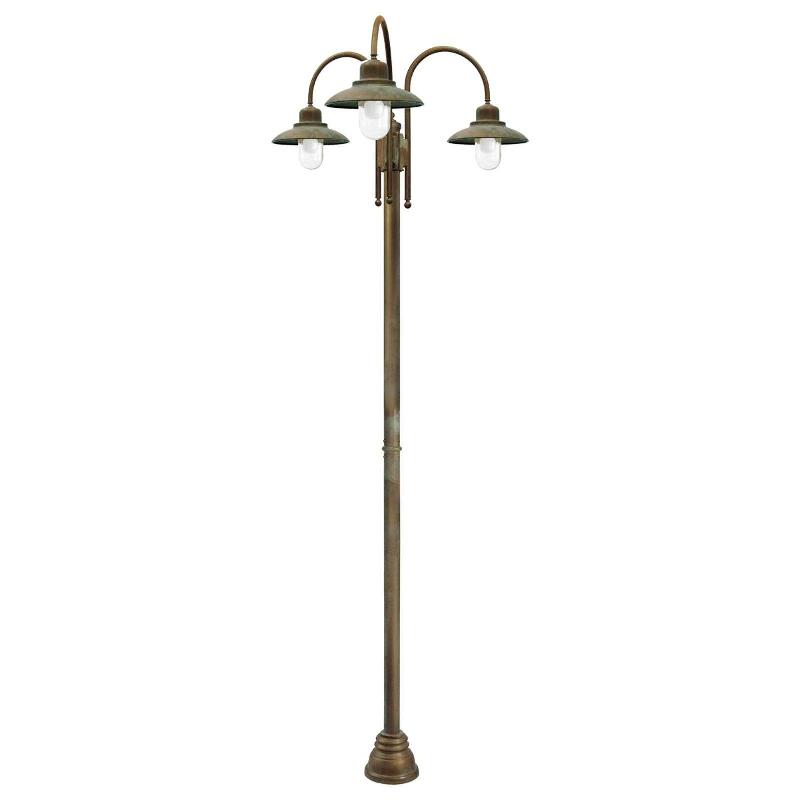 MORETTI LUCE LAMPADAIRE D\'EXTÉRIEUR CASALE 270CM À 3 LAMPES