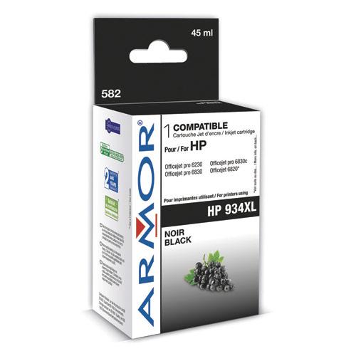 CARTOUCHE JET D'ENCRE REMANUFACTUREE POUR HP 934XL C2P23AE - NOIR