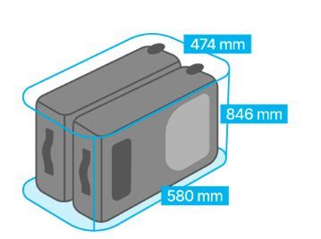 Casiers intelligents pour bagages et valises - H90 | Extra grand - Dimensions généreuses et porte de 900 mm_1