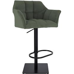 CLP Tabouret de bar Damaso Cord Vert/Noir - vert textile 326335_0