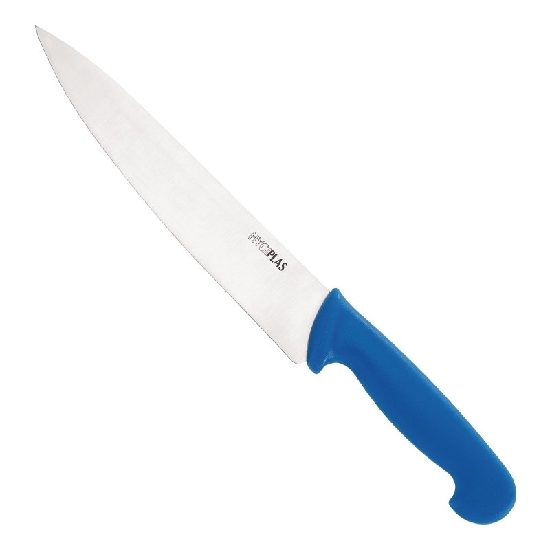 COUTEAU DE CUISINE HYGIPLAS 25CM BLEU