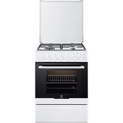 Cuisinière à gaz EKG61100OW - allumage électronique intégré - revêtement catalytique - espace accessoires de cuisson_0