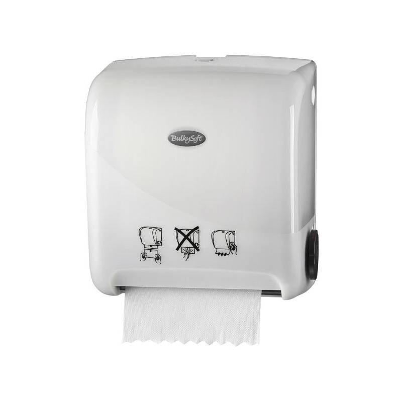 Distributeur de rouleaux d'essuie-mains à coupe manuelle automatique BulkySoft White - 68201140_0