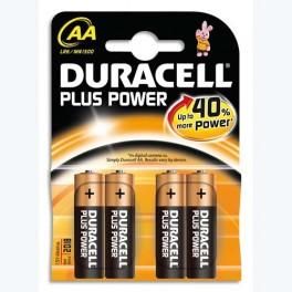 DURACELL PLUS BLISTER DE 4 PILES LR06 AA