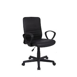 Fauteuil de bureau H8522L, plastique, réglable hauteur d'assise, noir - noir multi-matériau 276248_0