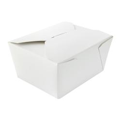 FIRSTPACK FHC - 450Pcs - Boîte repas carton blanc - 130x105x65mm 650ml - blanc en carton 210BIO11_0