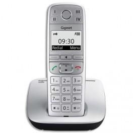 GIGASET TÉLÉPHONE SANS FIL DECT SANS RÉPONDEUR E500 ARGENTÉ - GRAND AFFICHEUR - GROSSES TOUCHES