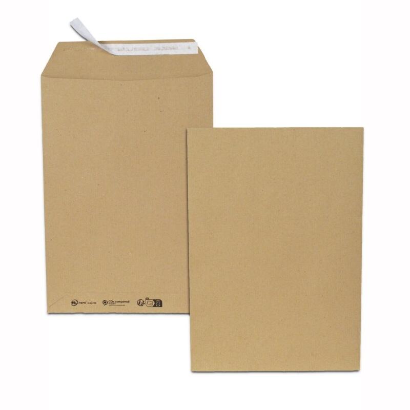 GPV Boîte de 500 pochettes Green kraft brun 176x250/B5, 90 g/m², adhésives avec bande - 3250650005260_0