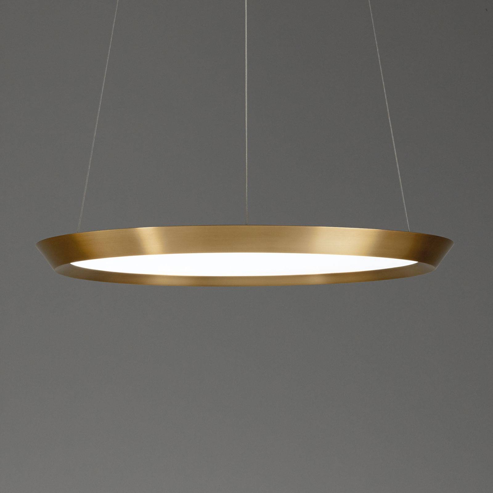 LEDS-C4 SATURN SUSPENSION LED LAITON SATINÉ Ø60 CM