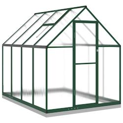 Helloshop26 - Serre tente abri plante fleur légumes avec cadre de base 224 x 169 x 202 cm aluminium vert 02_0044499 - 3000220202410_0