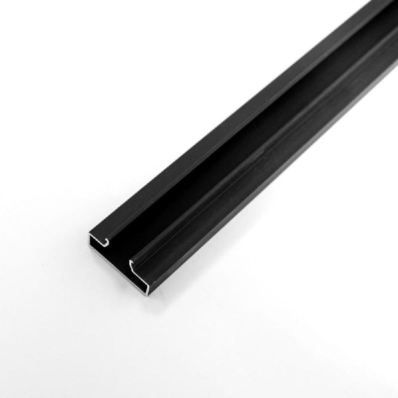 Insert aluminium noir anodisé - Longueur 120cm - Finition laqué_0