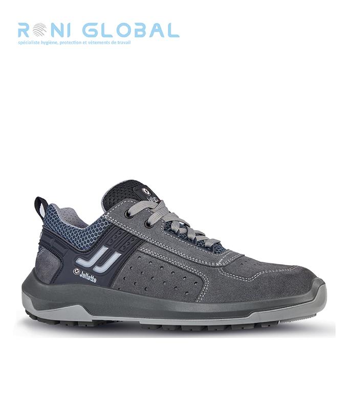 Chaussure basse de sécurité antistatique S1P SRC ESD - JALCERES JALLATTE - cuir velours perforé, embout aluminium 200J_0