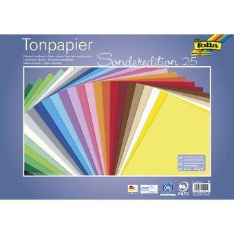 LOT DE 2 - PAPIER DE COULEUR, (L)500 X (H)700 MM, ASSORTI