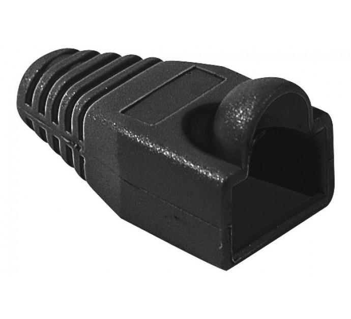 Manchon RJ45 noir snagless - diamètre 6 mm - sachet de 10 pcs - réf. 253176_0