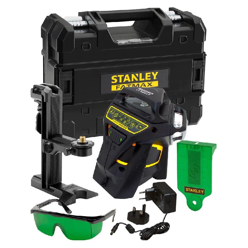 Niveau laser multiligne x3g-360° vert fatmax® avec 1 batterie intégrée en coffret - stanley - fmht1-77356 - 739473_0