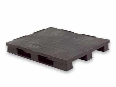 Palette  plastique recyclée -  1000 X 1200 - CURECYPAL1210RR_0