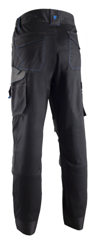 PANTALON de travail TELICA II grs noir bleu_0