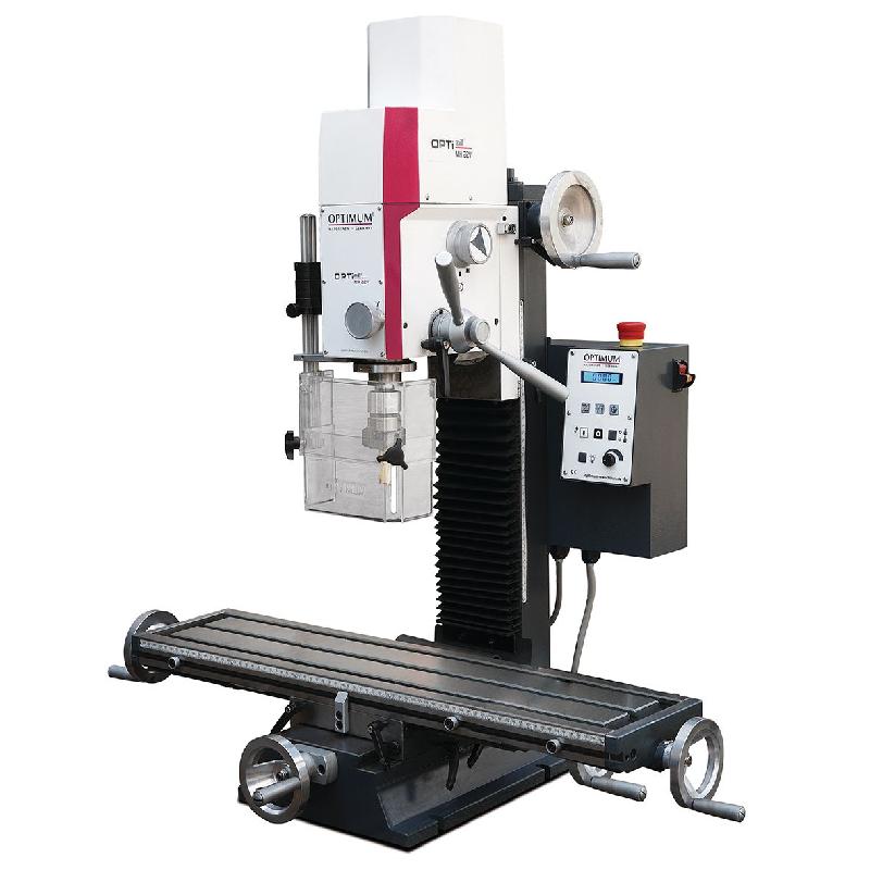 Perceuse-fraiseuse X 480 mm Y 175 mm Z 370 mm BT20 0,95 kW 230V changement d'outil mécanique Optimill MH22V_0