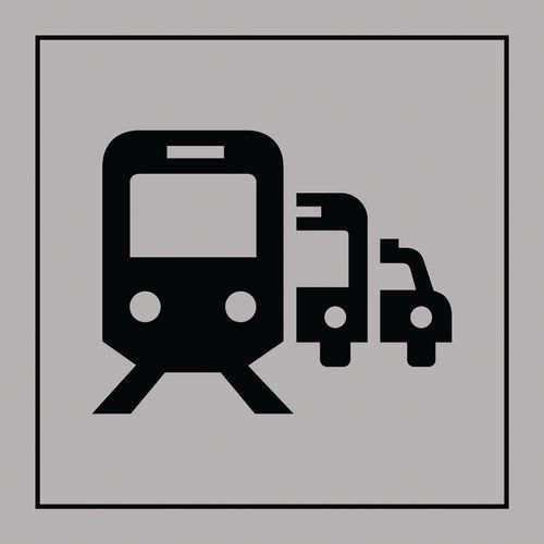 PICTO CORRESPONDANCE OU GARE GRAVOPLY NOIR/GRIS 250X250